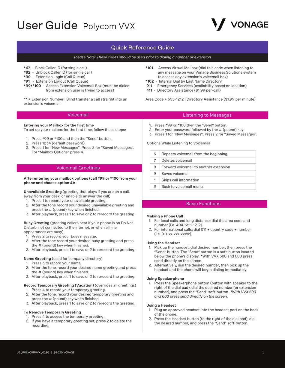 POLYCOM VVX USER MANUAL Pdf Download | ManualsLib