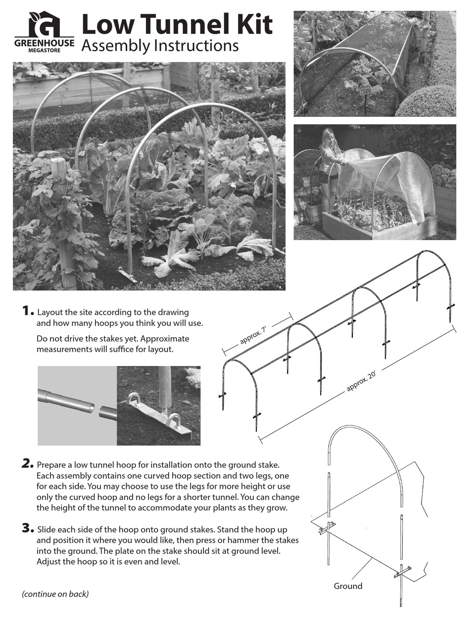 greenhouse-low-tunnel-kit-assembly-instructions-pdf-download-manualslib