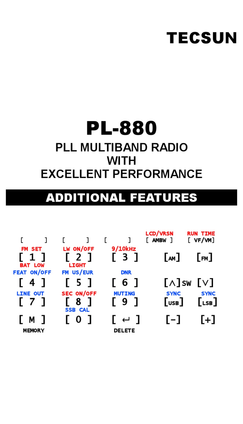 TECSUN PL880 ADDITIONAL FEATURES Pdf Download ManualsLib
