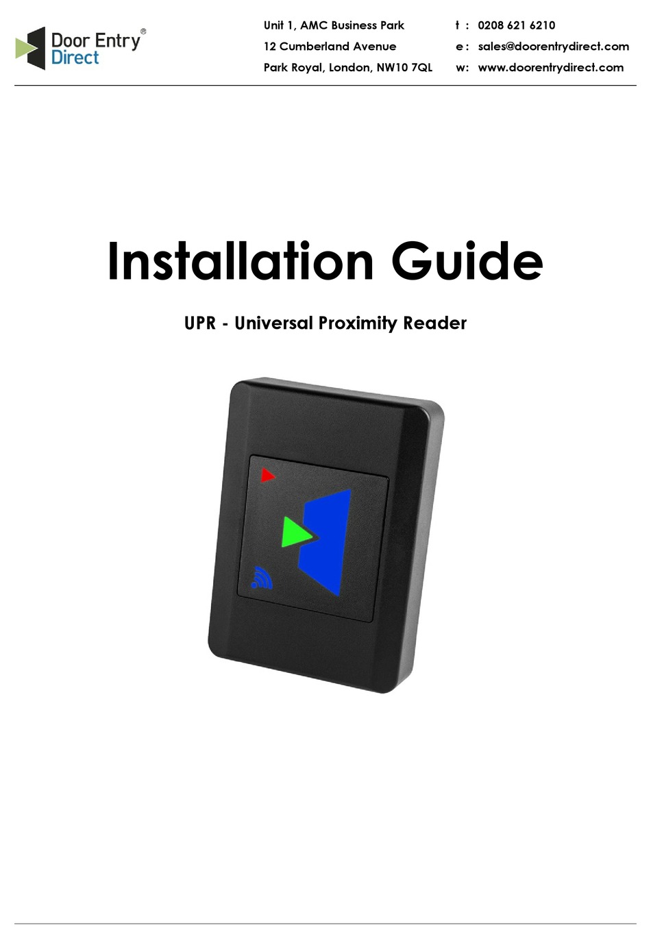 DOOR ENTRY DIRECT UPR INSTALLATION MANUAL Pdf Download ManualsLib