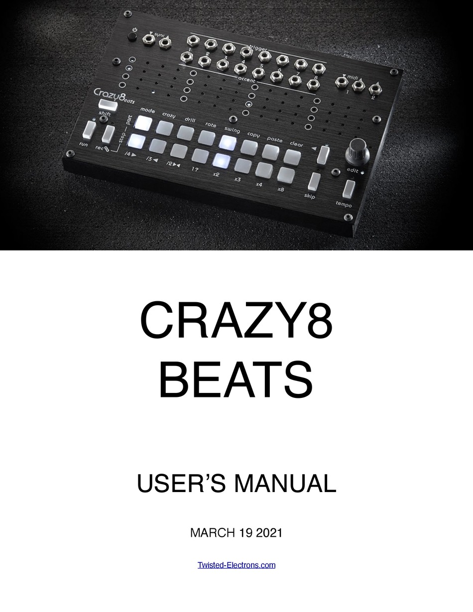 Firmware Updates - twisted CRAZY8 BEATS User [Page 16] | ManualsLib