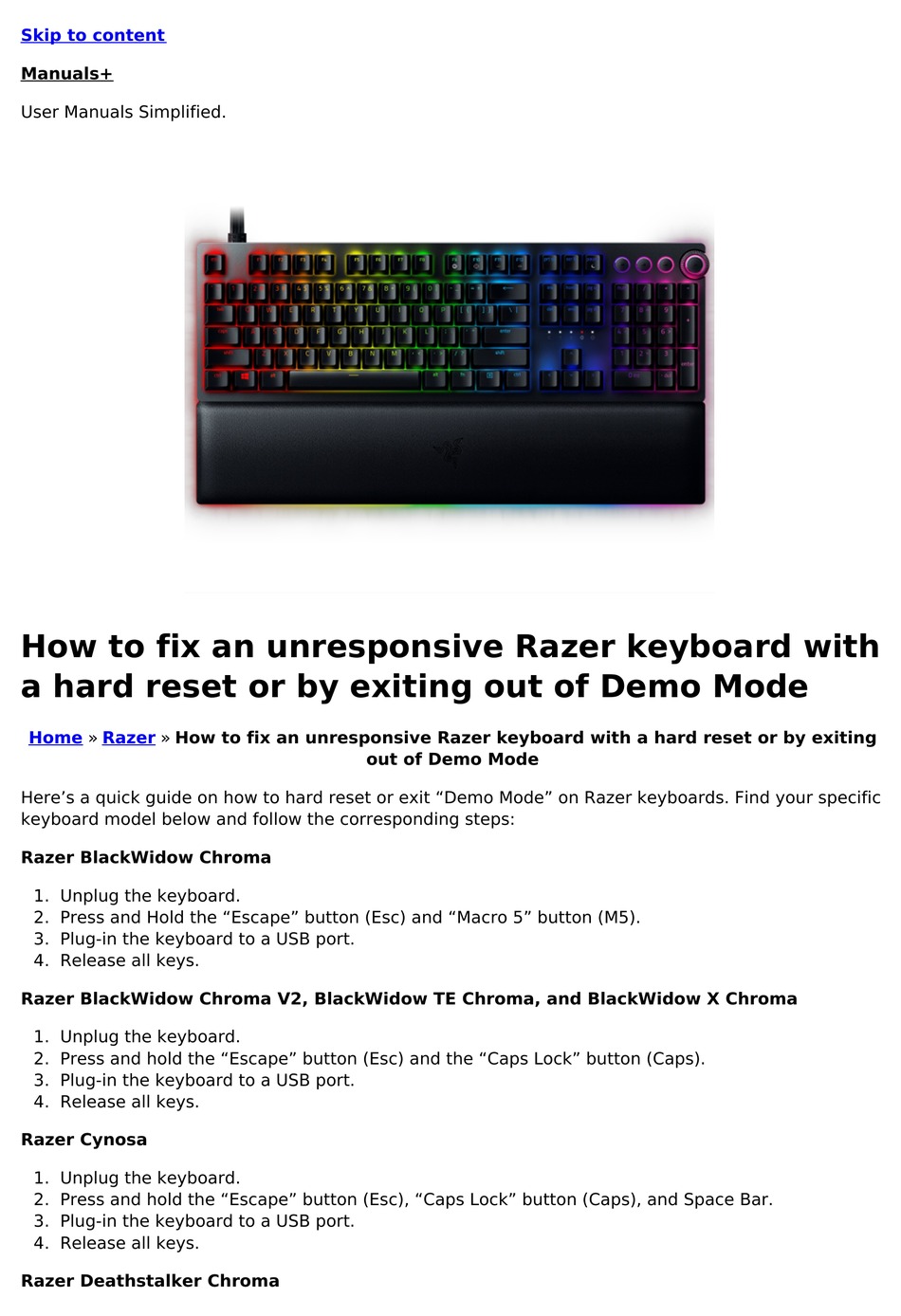 how to set up hot key for razer blackwidow chroma how to set up hot key for razer blackwidow chroma