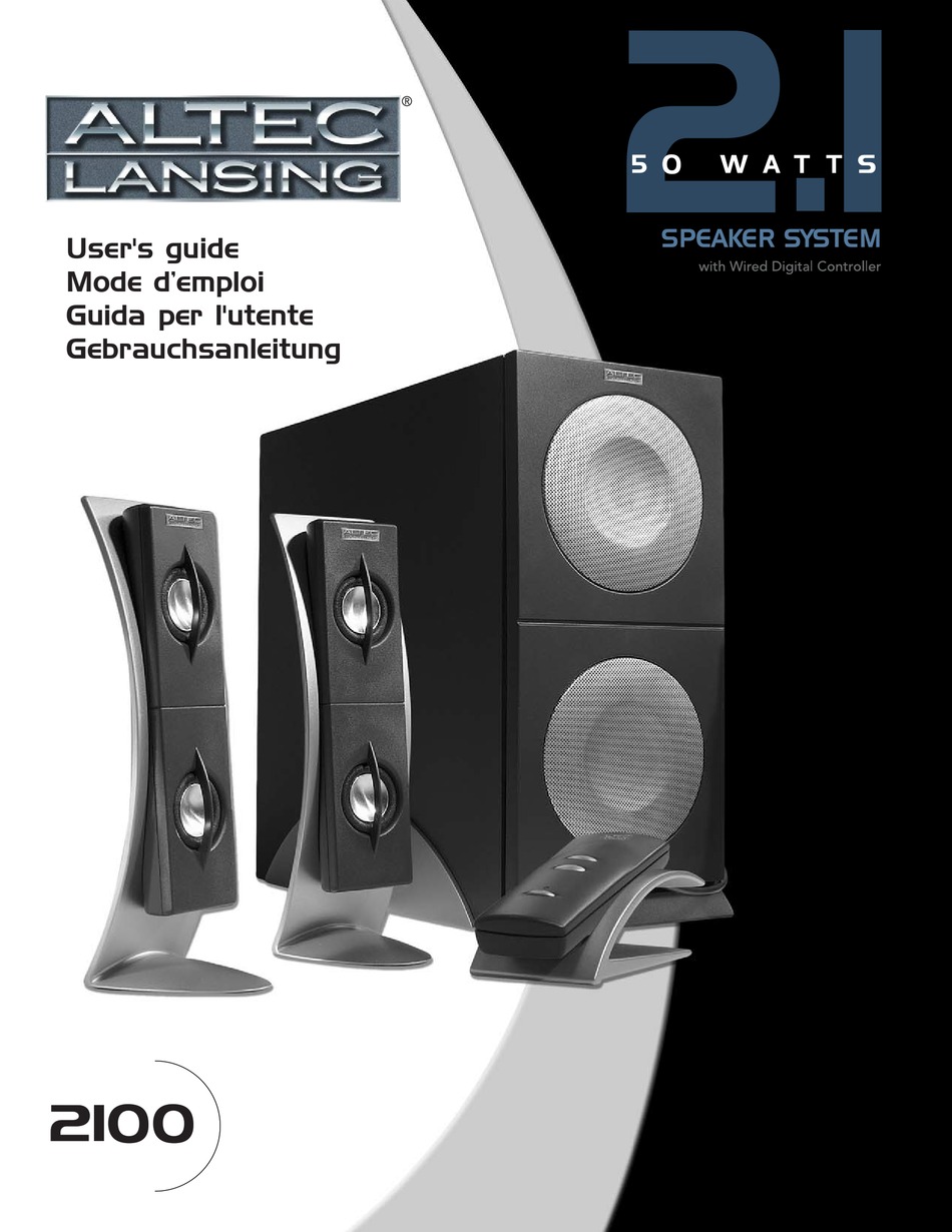 altec lansing 2100 subwoofer