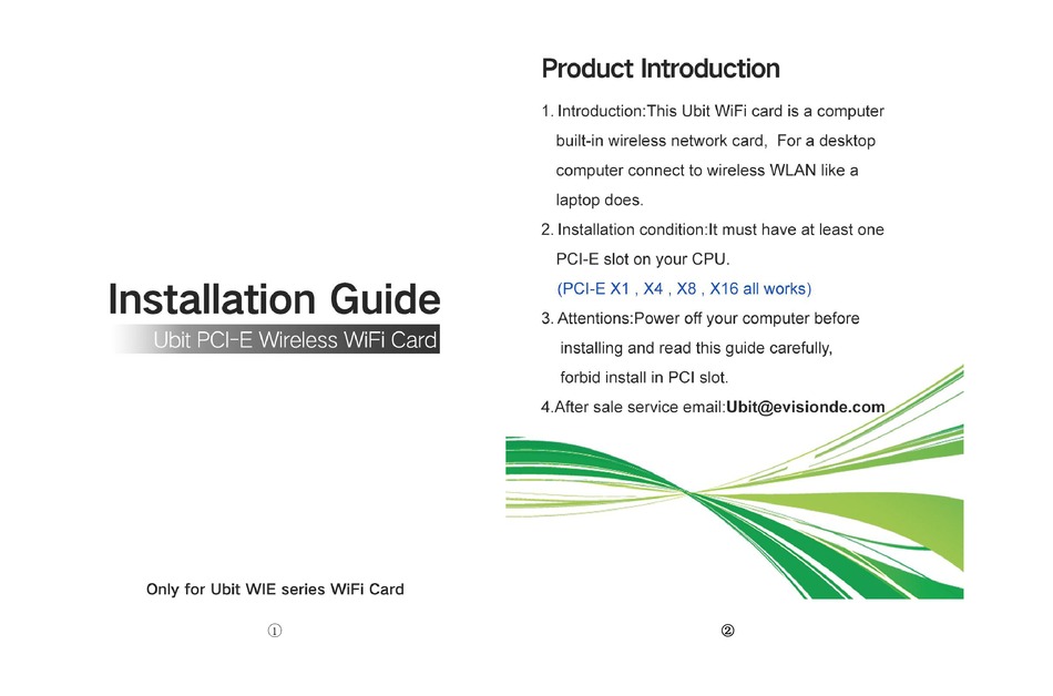 EVISION UBIT WIE SERIES INSTALLATION MANUAL Pdf Download ManualsLib