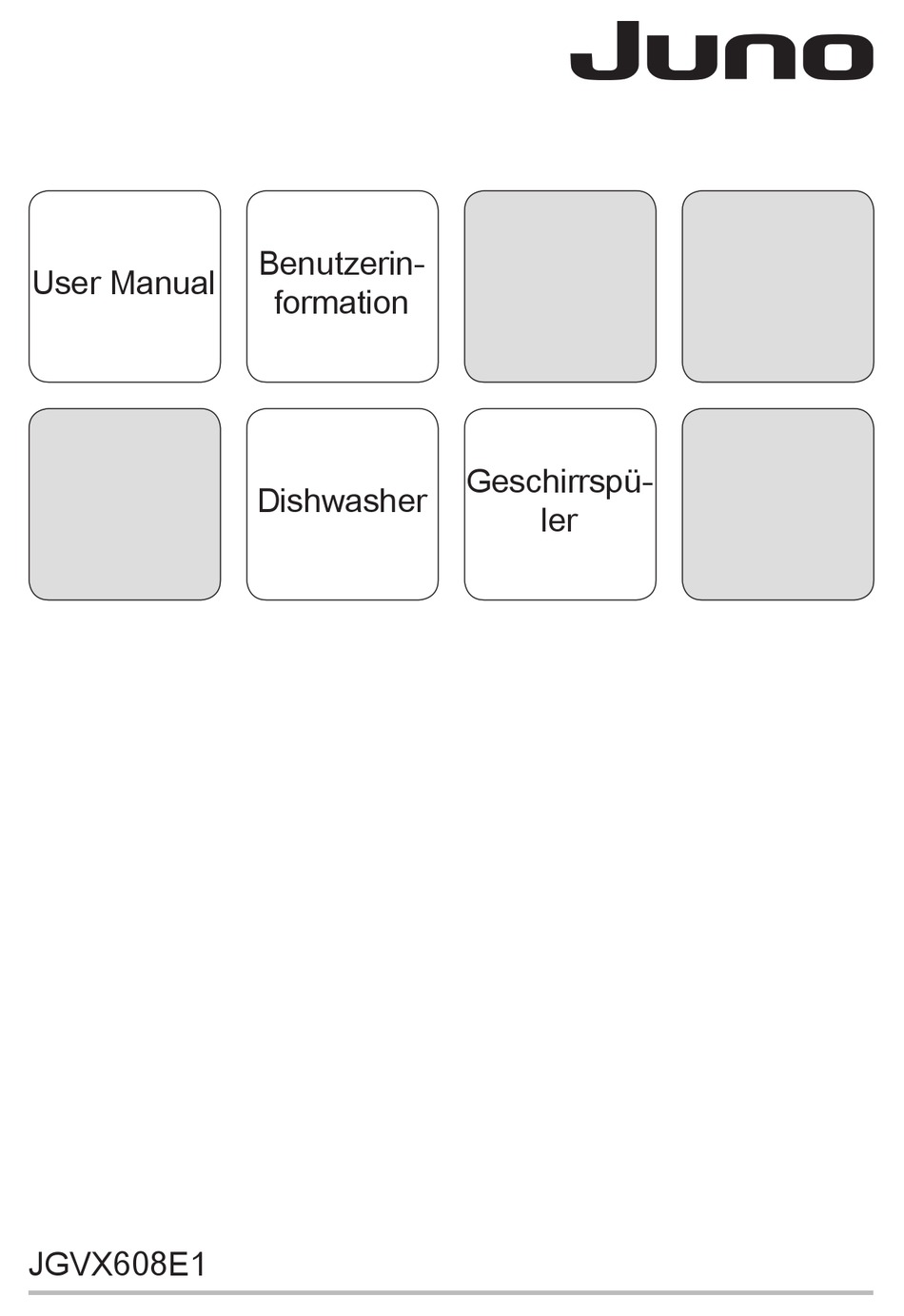 JUNO JGVX608E1 USER MANUAL Pdf Download ManualsLib