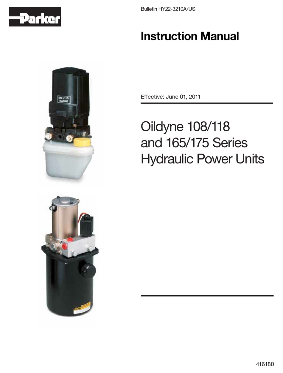PARKER OILDYNE 550 SERIES INSTRUCTION MANUAL Pdf Download, 44 OFF