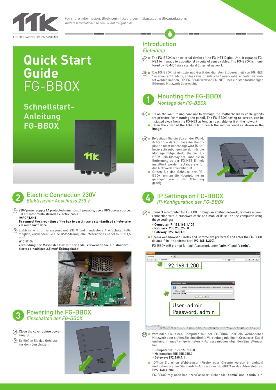 TTK FGBBOX QUICK START MANUAL Pdf Download ManualsLib