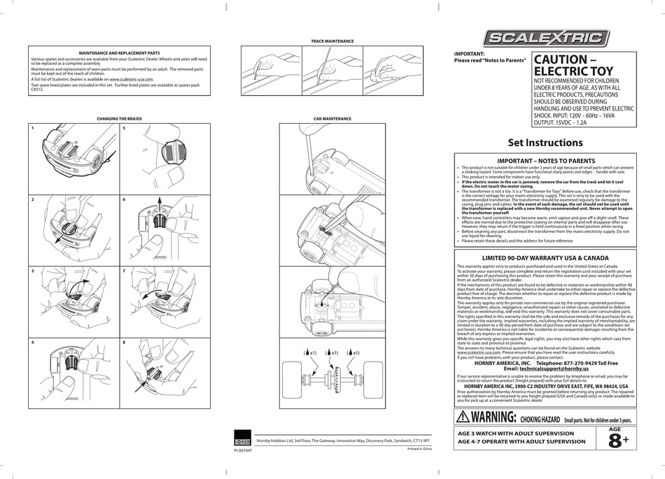 HORNBY HOBBIES SCALEXTRIC SET INSTRUCTIONS Pdf Download ManualsLib