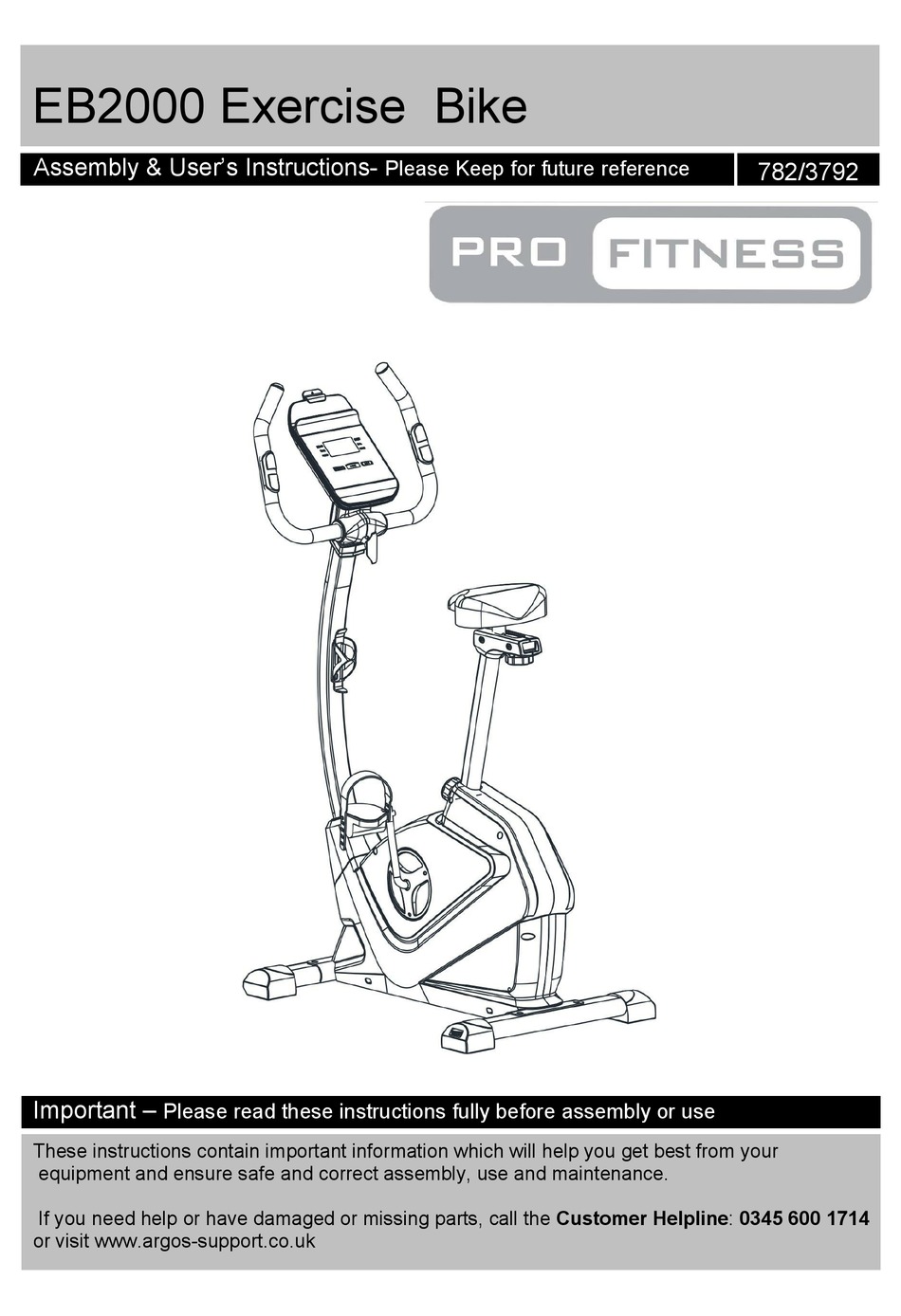 pro fitness eb2000