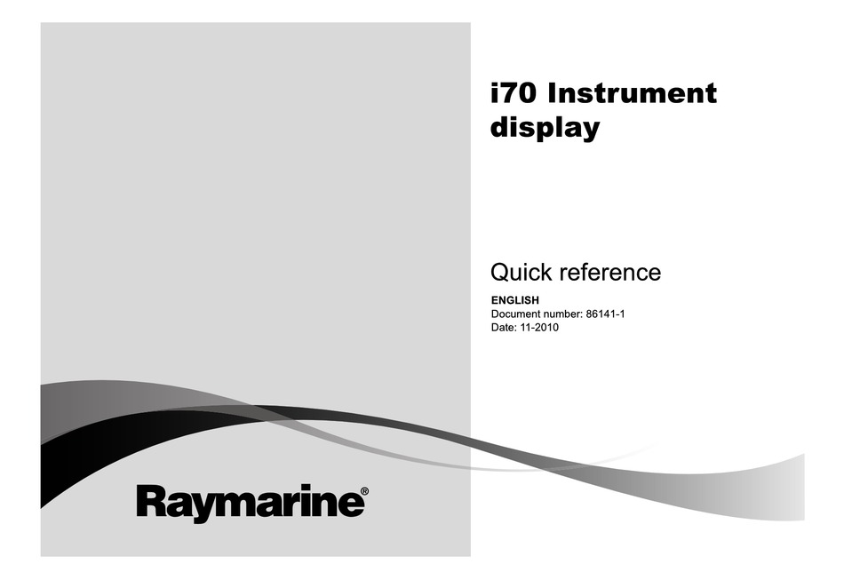 Raymarine I Quick Reference Pdf Download Manualslib