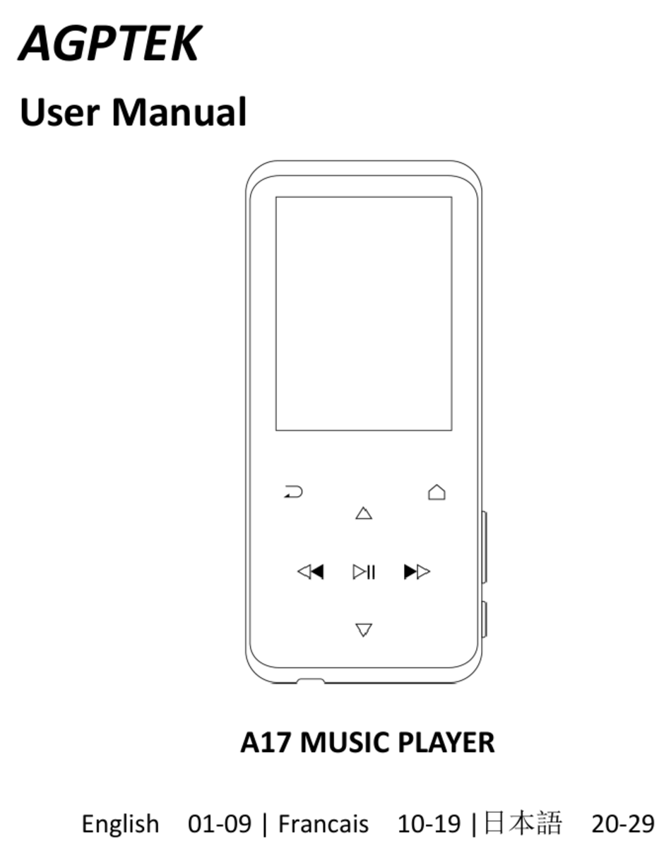AGPTEK A17 USER MANUAL Pdf Download | ManualsLib