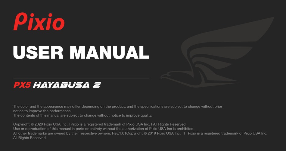 Pixio Px5 Hayabusa 2 User Manual Pdf Download Manualslib