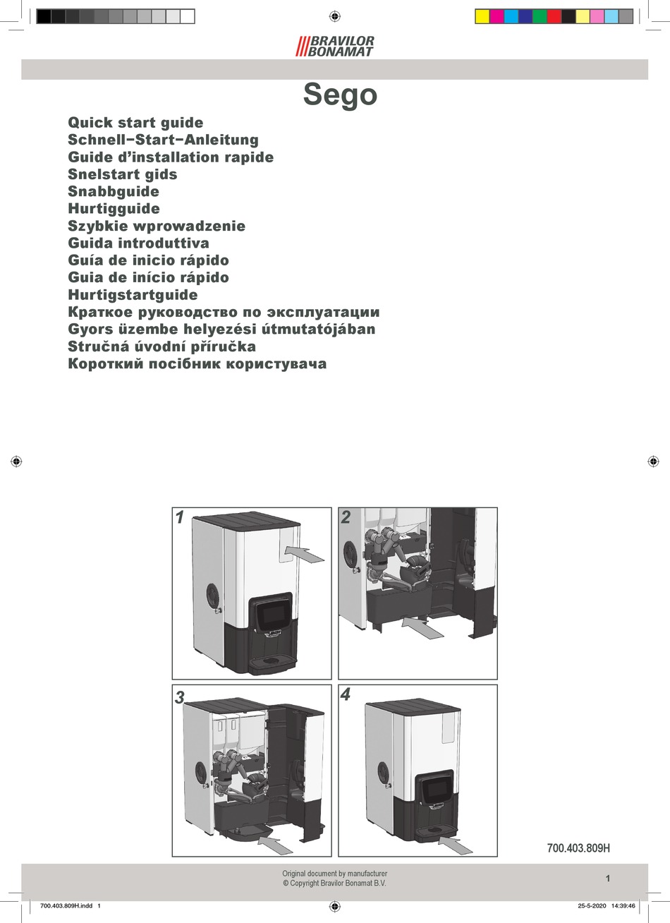 bravilor bonamat sego 12 manual