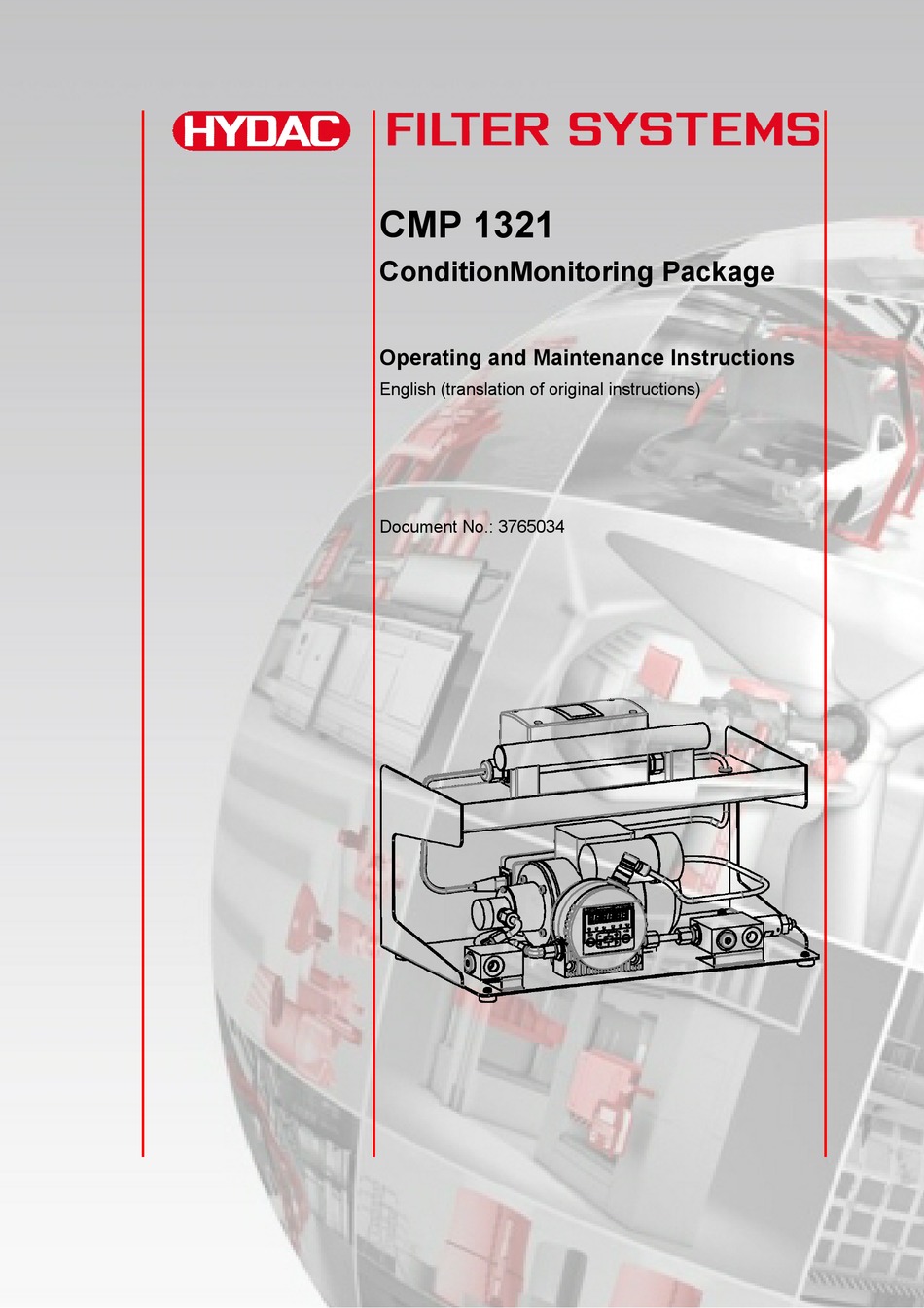 HYDAC FILTER SYSTEMS CMP 1321 OPERATING AND MAINTENANCE INSTRUCTIONS MANUAL Pdf Download