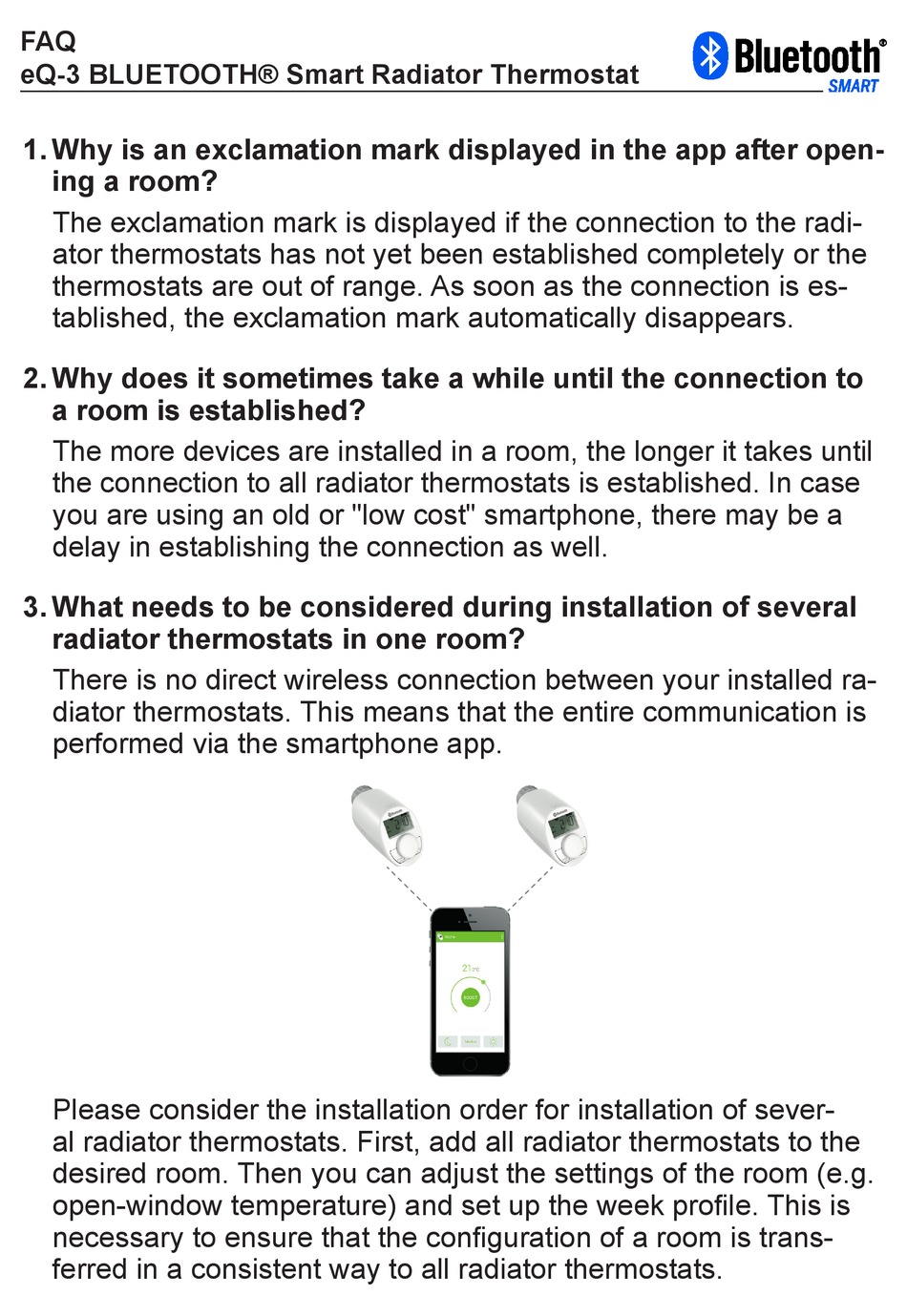 Eqiva Thermostat de radiateur eQ-3 bluetooth Smart 