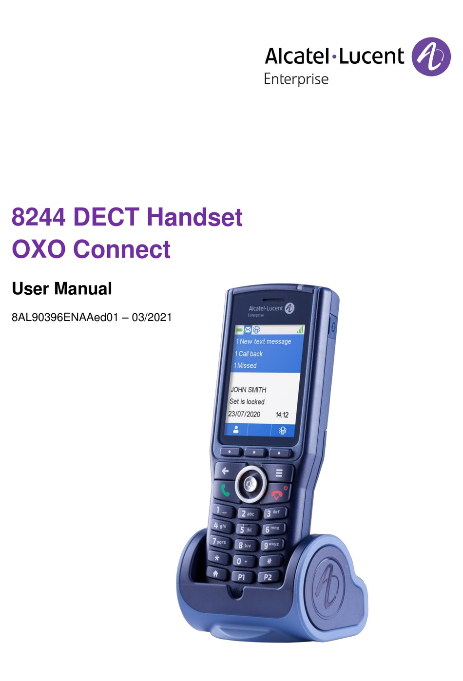 ALCATEL-LUCENT 8244 DECT HANDSET USER MANUAL Pdf Download | ManualsLib