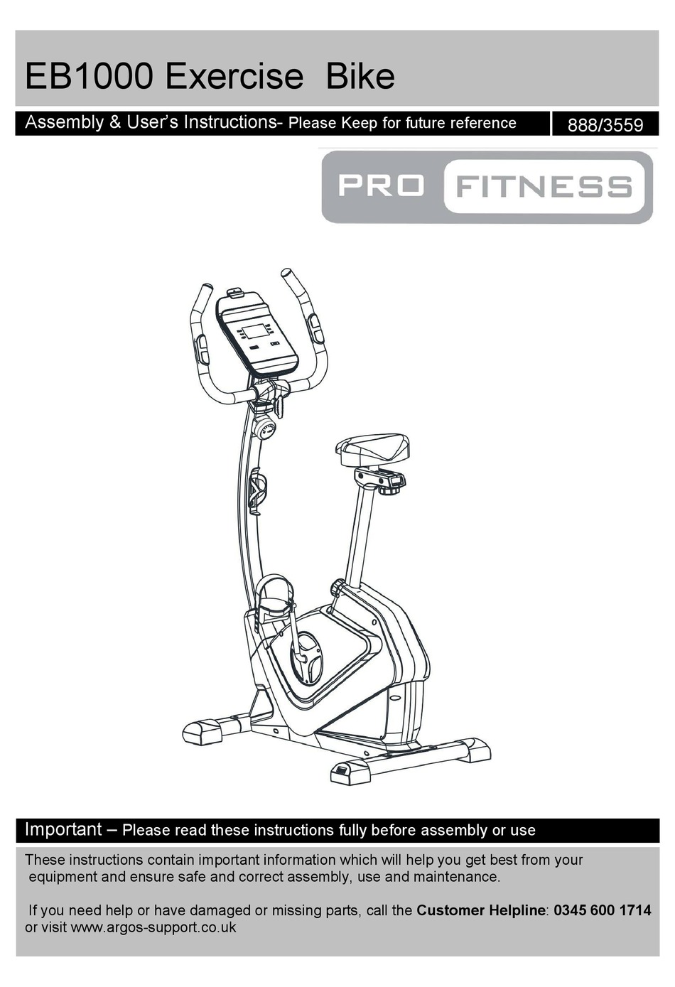 pro fitness eb1000