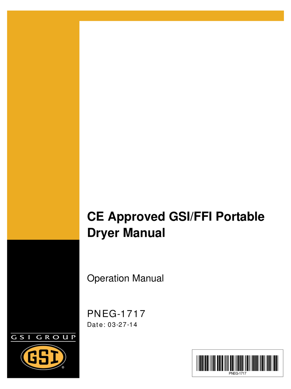 GSI 1100 SERIES OPERATION MANUAL Pdf Download ManualsLib