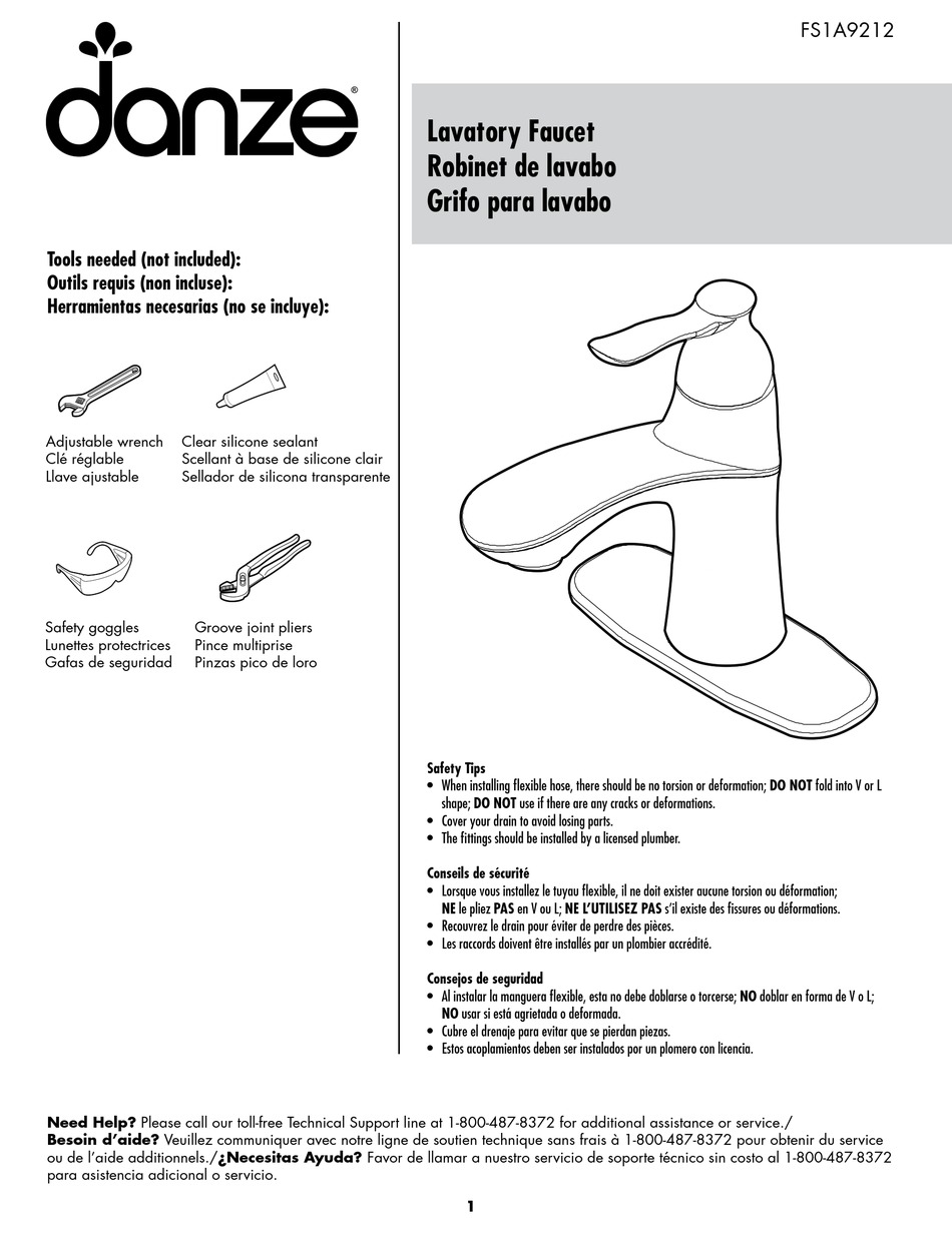 DANZE 06398430 MANUAL Pdf Download ManualsLib