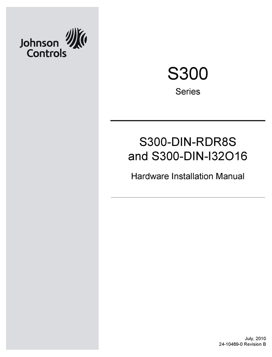 JOHNSON CONTROLS S300 SERIES HARDWARE INSTALLATION MANUAL Pdf Download ...