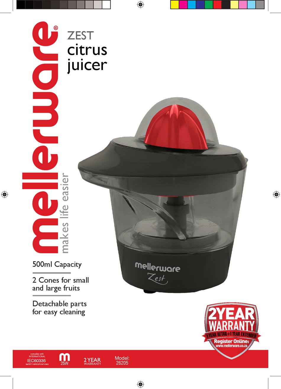 MELLERWARE ZEST MANUAL Pdf Download ManualsLib