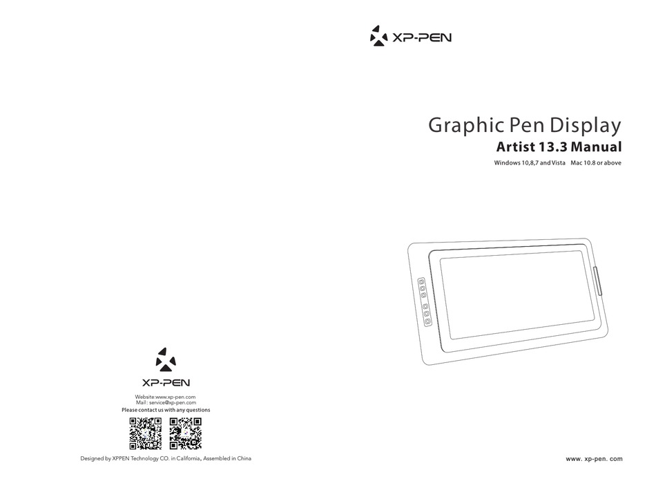 XPPEN ARTIST 13.3 MANUAL Pdf Download ManualsLib