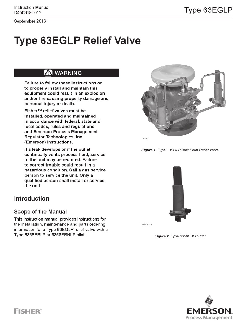 EMERSON FISHER 63EGLP SERIES INSTRUCTION MANUAL Pdf Download ManualsLib