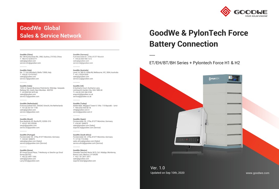 GOODWE ET SERIES CONNECTION MANUAL Pdf Download | ManuaLib