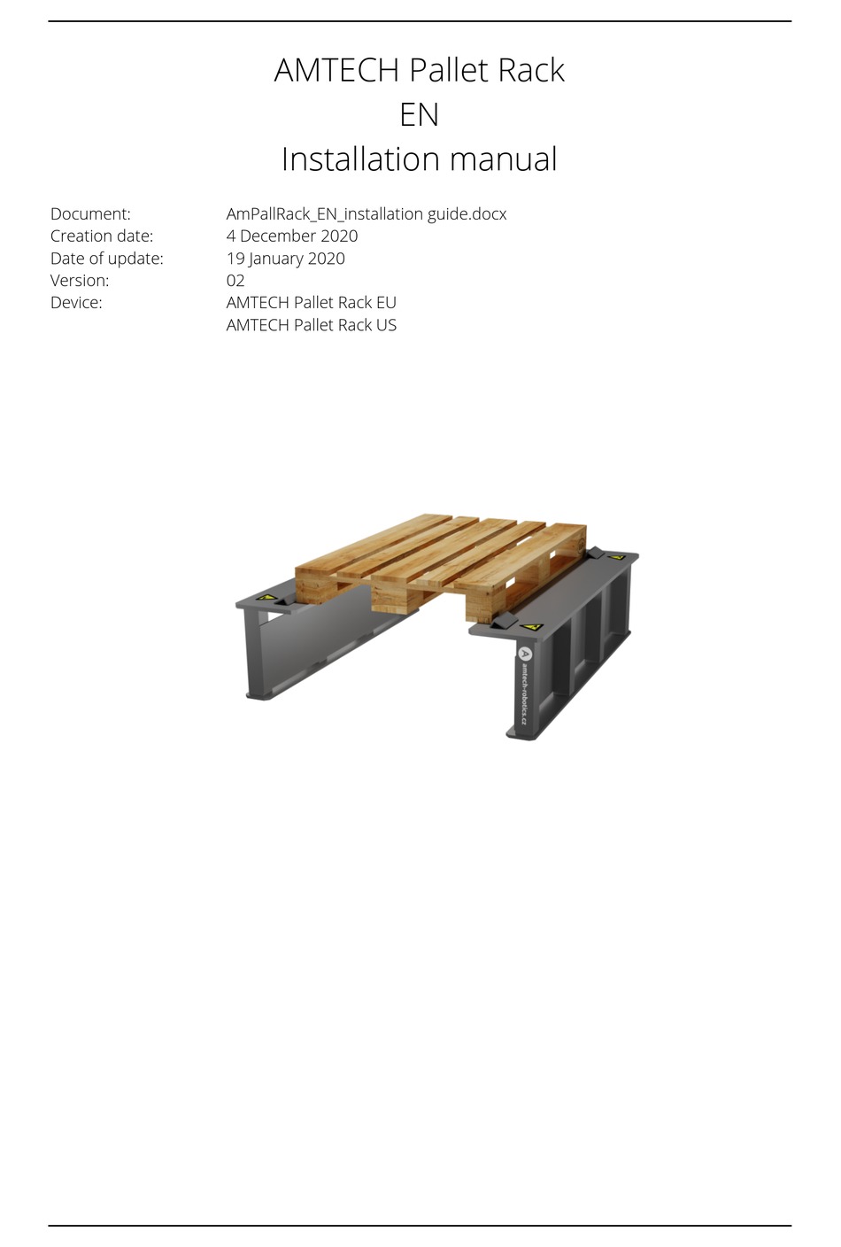 AMTECH PALLET RACK EU INSTALLATION MANUAL Pdf Download ManualsLib