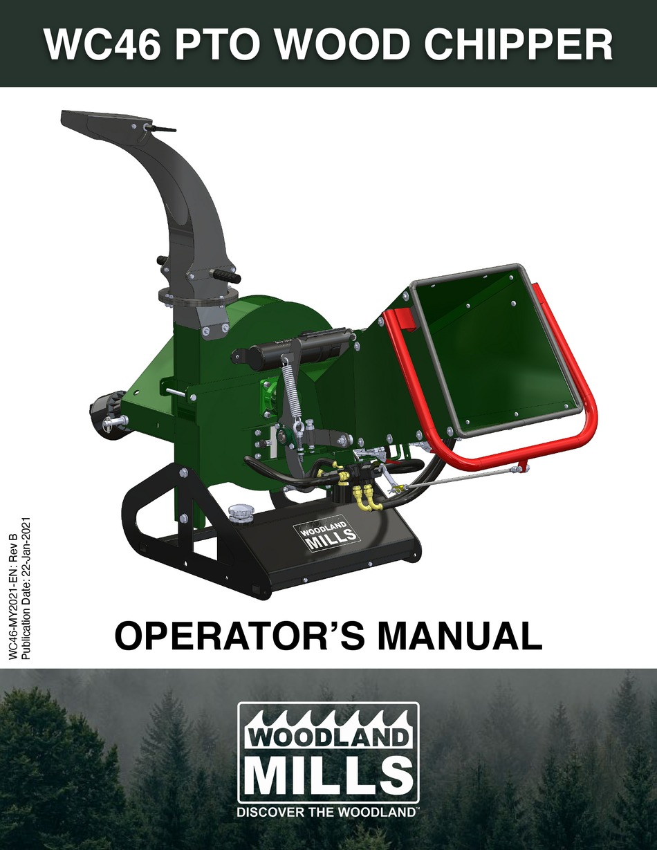 WOODLAND MILLS WC46 OPERATOR'S MANUAL Pdf Download ManualsLib
