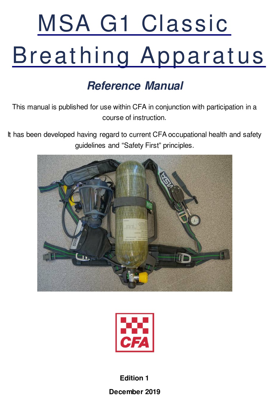 CFA MSA G1 CLASSIC REFERENCE MANUAL Pdf Download ManualsLib