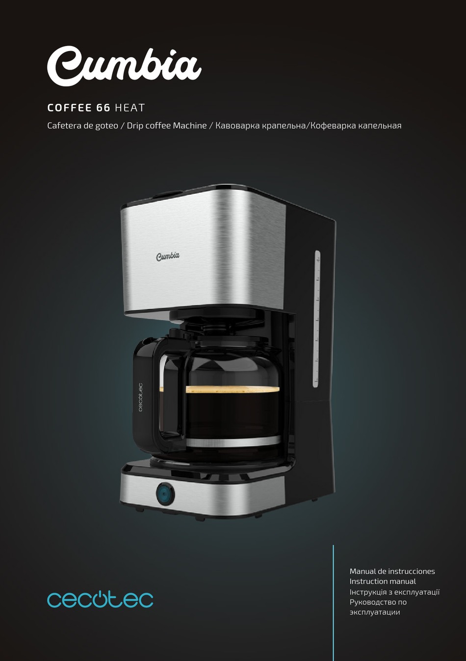 Piezas Y Componentes; Limpieza Y Mantenimiento - cecotec Cumbia Coffee 66  Heat Instruction Manual [Page 16] | ManualsLib