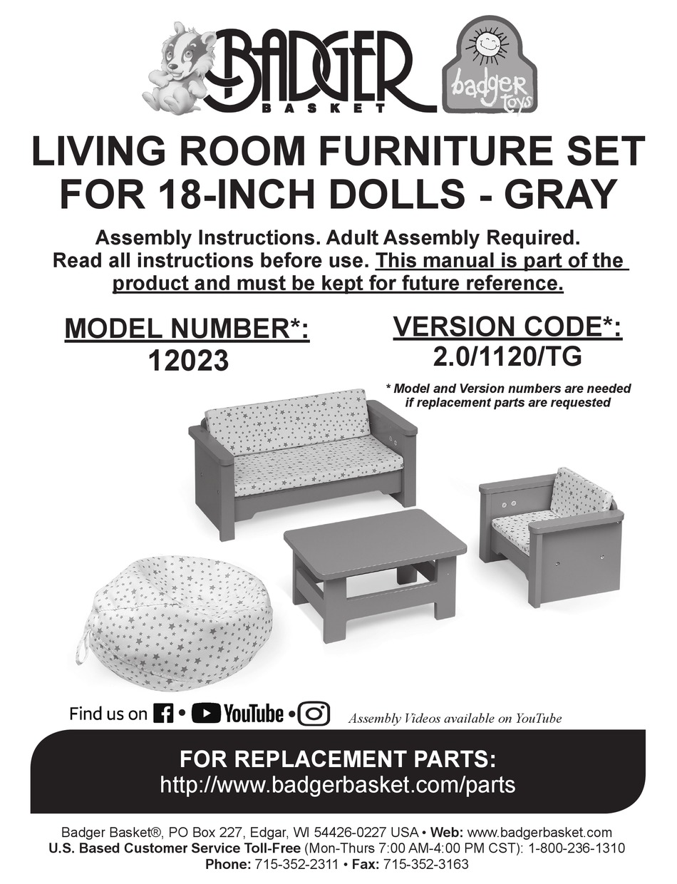 BADGER BASKET 12023 ASSEMBLY INSTRUCTIONS Pdf Download ManualsLib