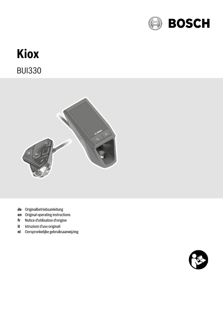 BOSCH KIOX BUI330 ORIGINAL OPERATING INSTRUCTIONS Pdf Download ManualsLib