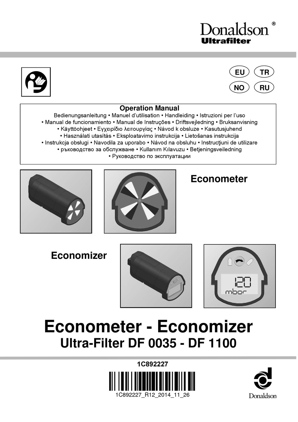 DONALDSON ULTRAFILTER DF 0035 OPERATION MANUAL Pdf Download ManualsLib