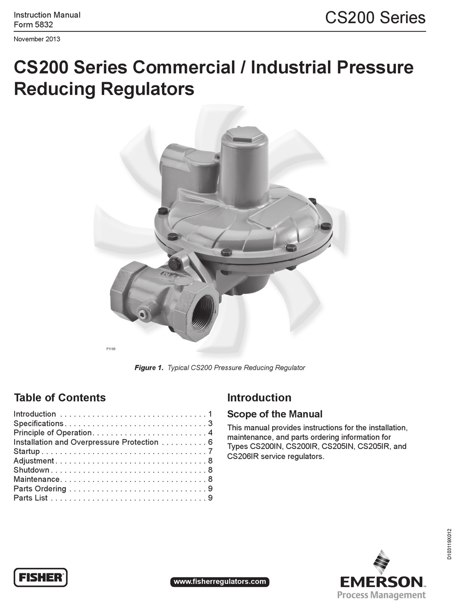 EMERSON FISHER CS200 SERIES INSTRUCTION MANUAL Pdf Download | ManualsLib