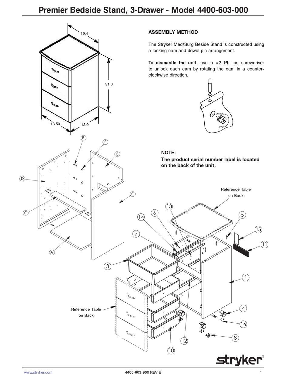 Stryker Premier 4400-603-000 Quick Start Manual Pdf Download 