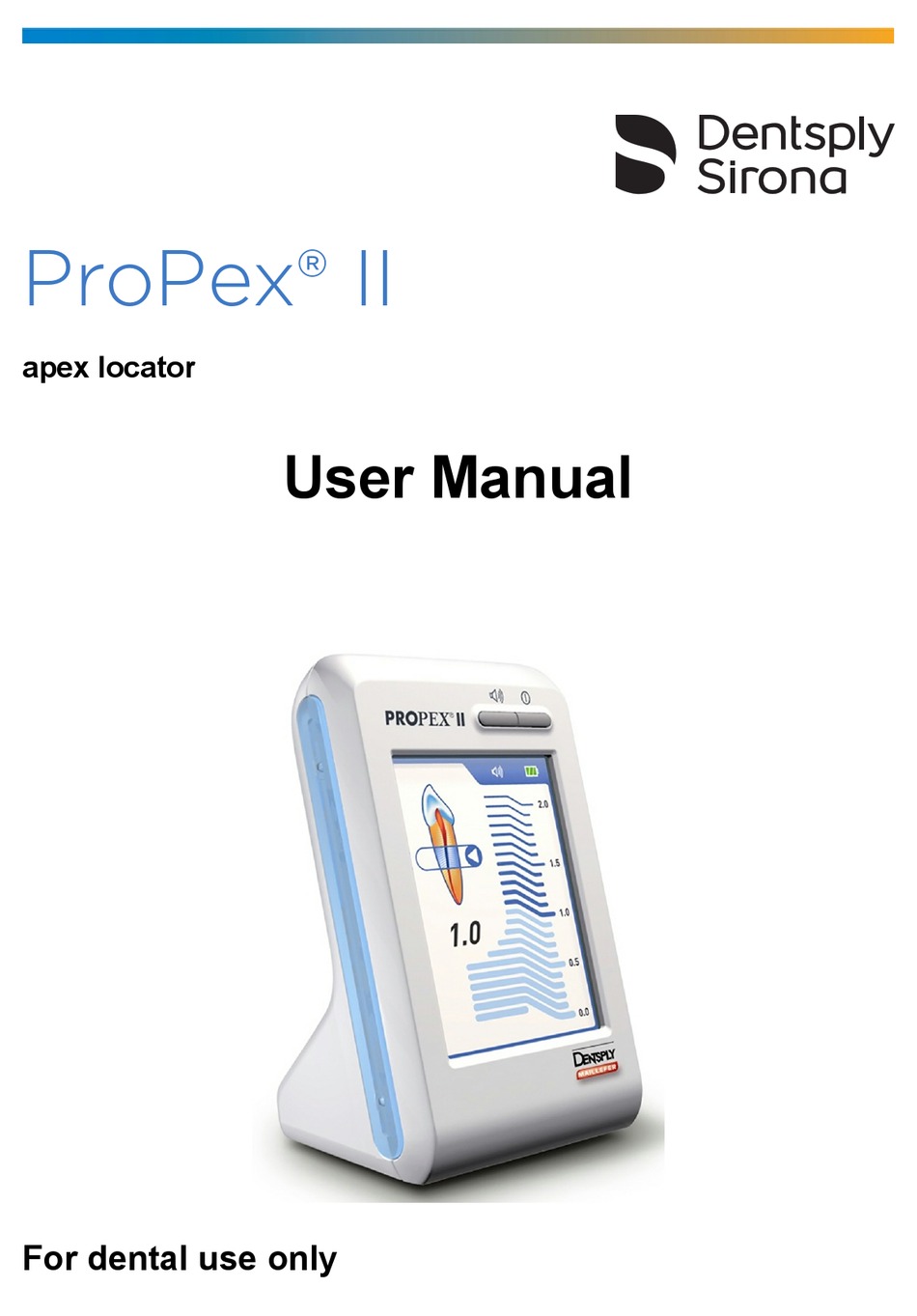 DENTSPLY SIRONA PROPEX II USER MANUAL Pdf Download ManualsLib