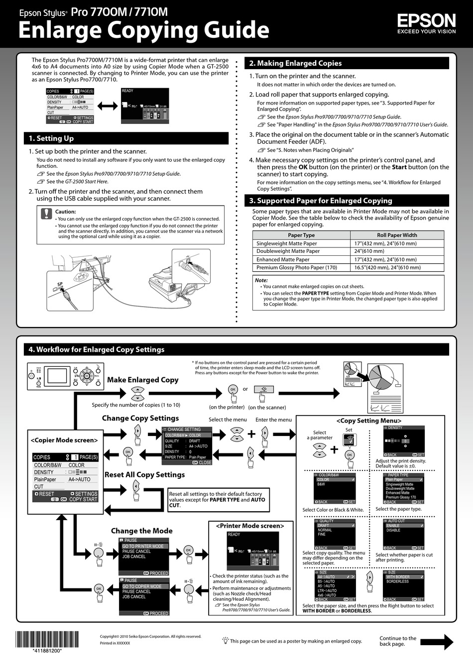 Epson Stylus Pro 7700m Enlarge Copying Manual Pdf Download Manualslib 7759