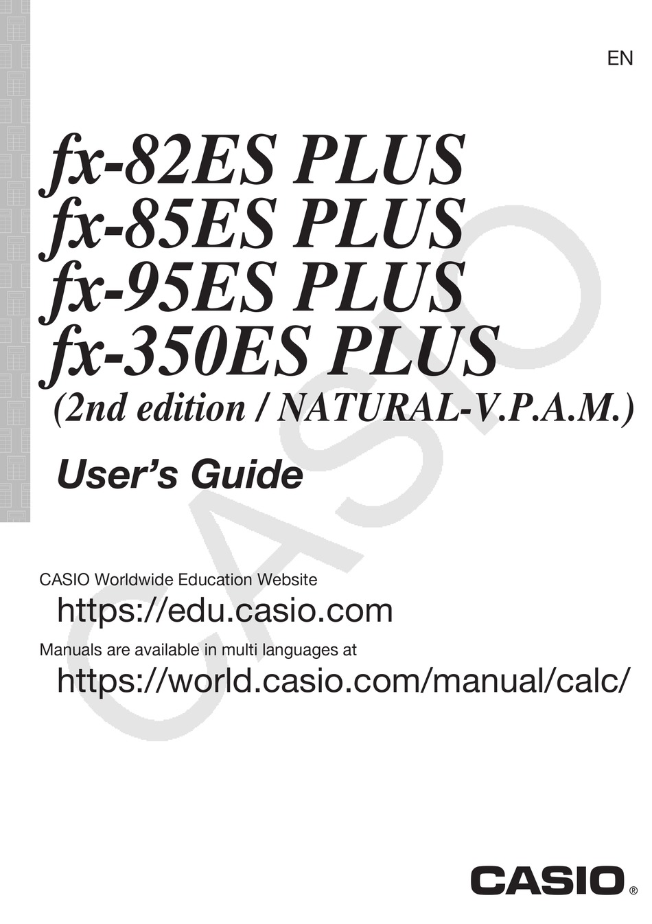 casio fx82es manual