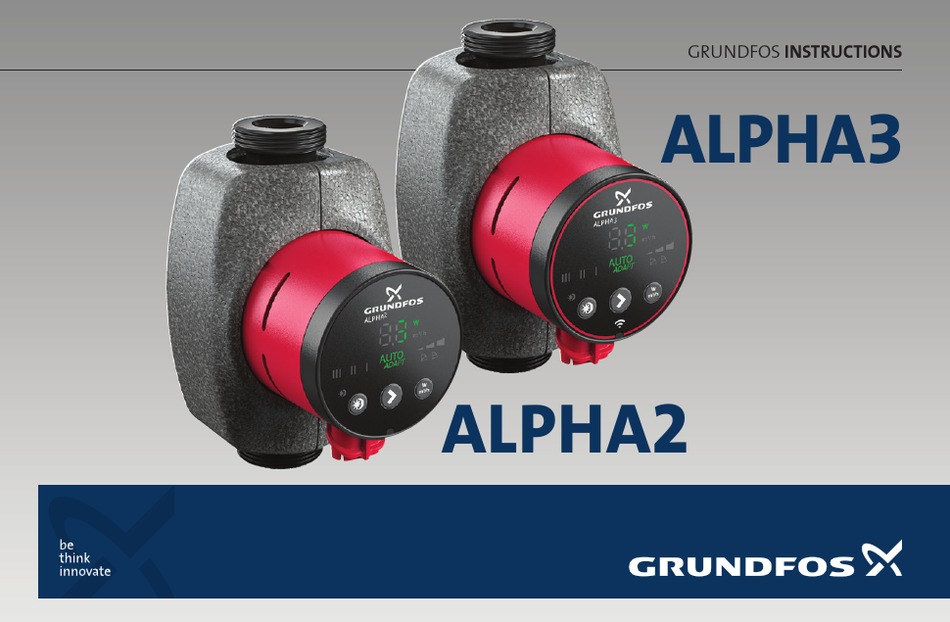GRUNDFOS ALPHA2 INSTRUCTIONS MANUAL Pdf Download | ManualsLib