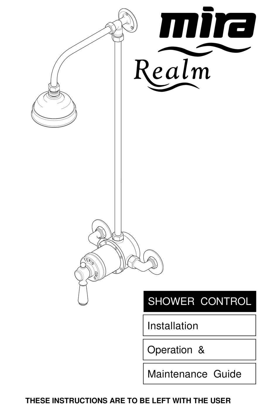 MIRA REALM INSTALLATION, OPERATION, MAINTENANCE MANUAL Pdf Download