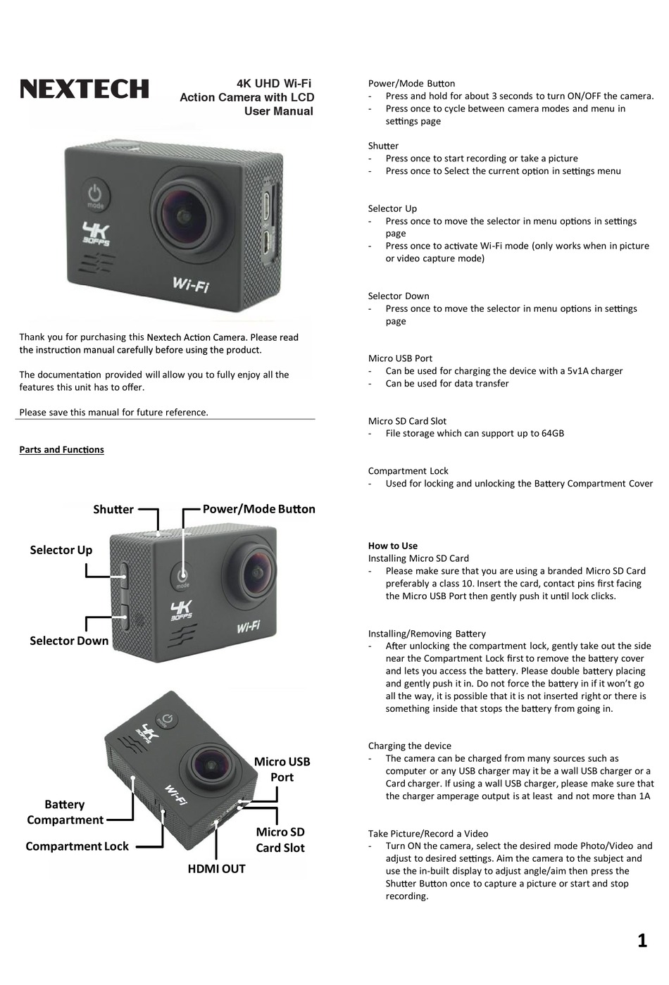 NEXTECH WQC8071 USER MANUAL Pdf Download ManualsLib