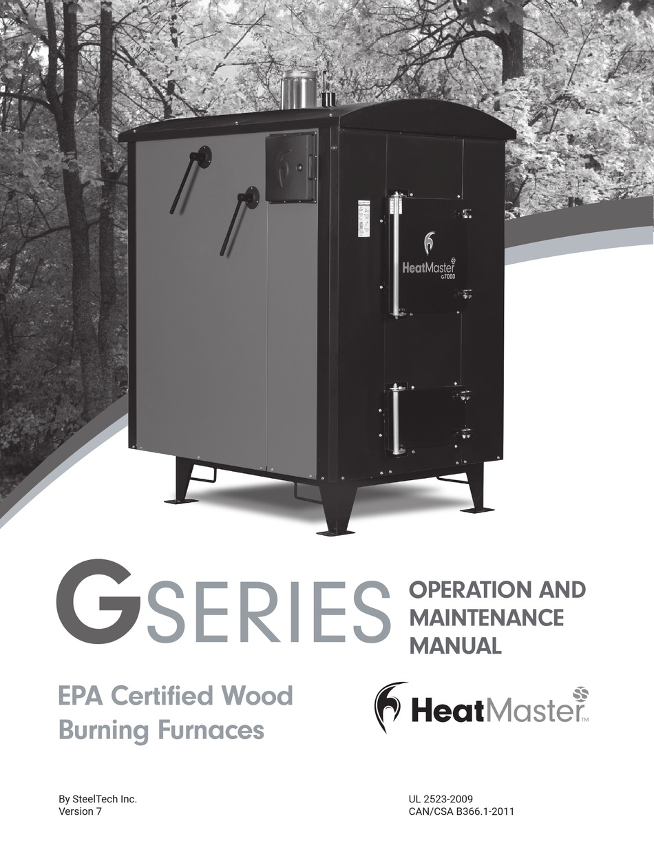 STEELTECH HEATMASTER G SERIES OPERATION AND MAINTENANCE MANUAL Pdf ...