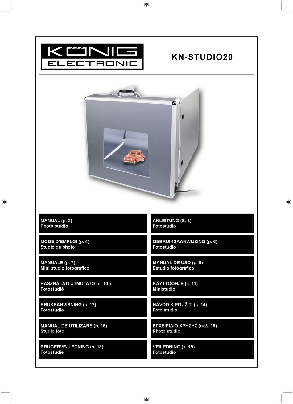 KONIG KN-STUDIO20 MANUAL Pdf Download | ManualsLib