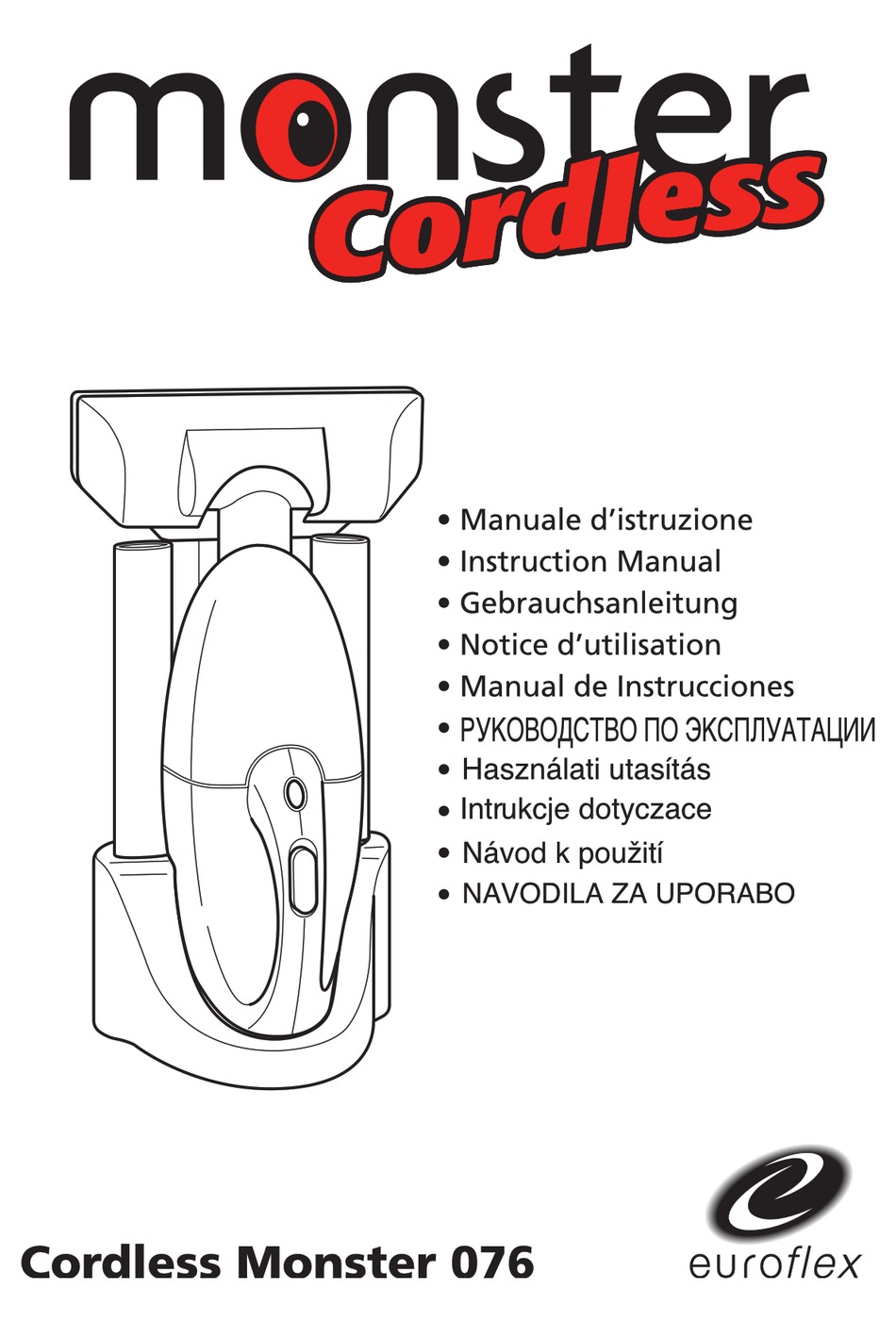 STEAM CLEANER MONSTER 076 CORDLESS INSTRUCTION MANUAL Pdf Download