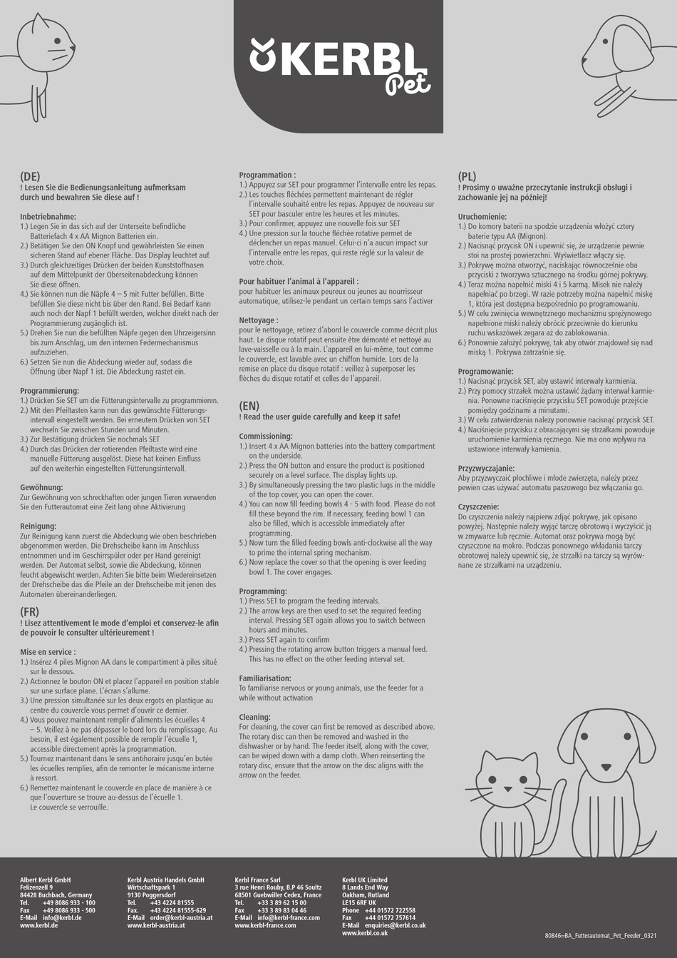 KERBL 80846 QUICK START MANUAL Pdf Download ManualsLib