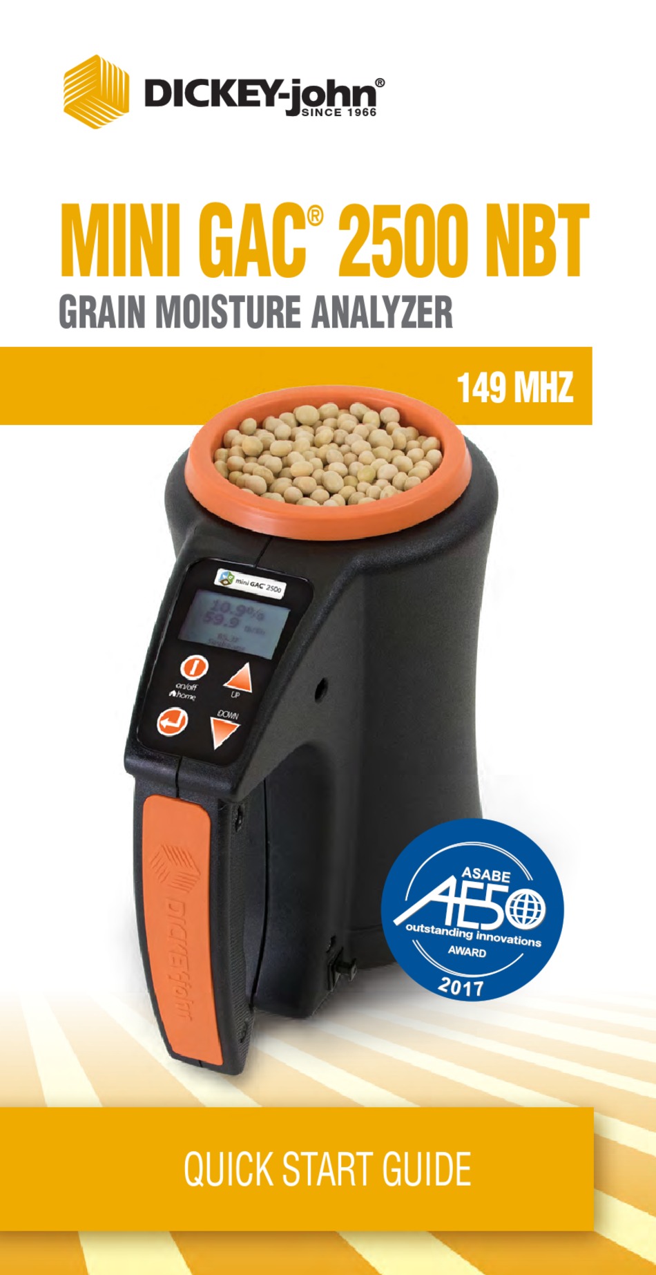 DICKEYJOHN MINI GAC 2500 NBT QUICK START MANUAL Pdf Download ManualsLib