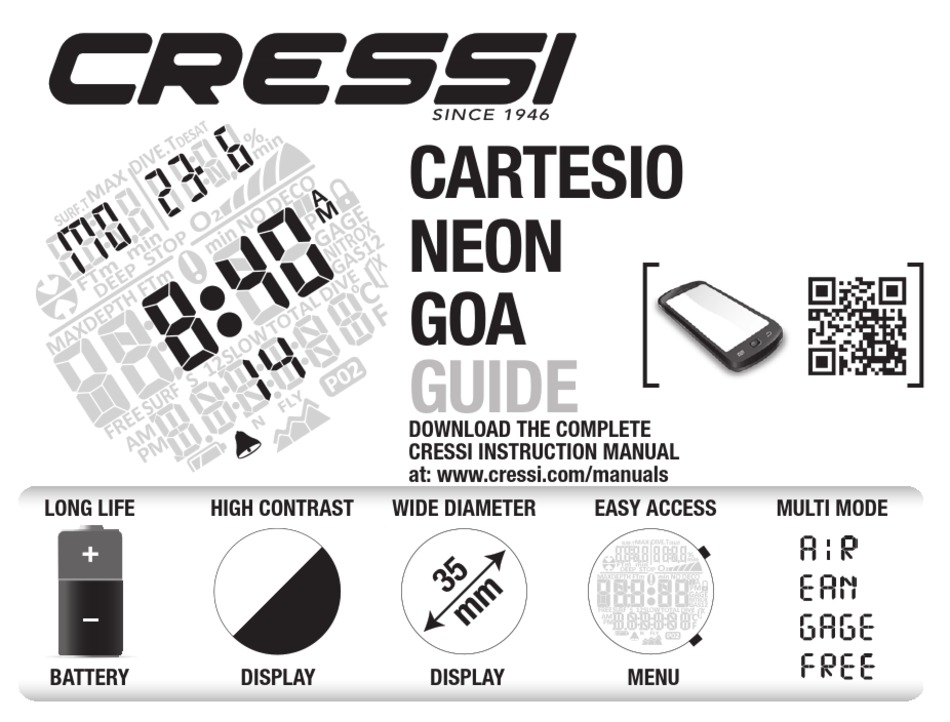 CRESSI CARTESIO MANUAL Pdf Download ManualsLib