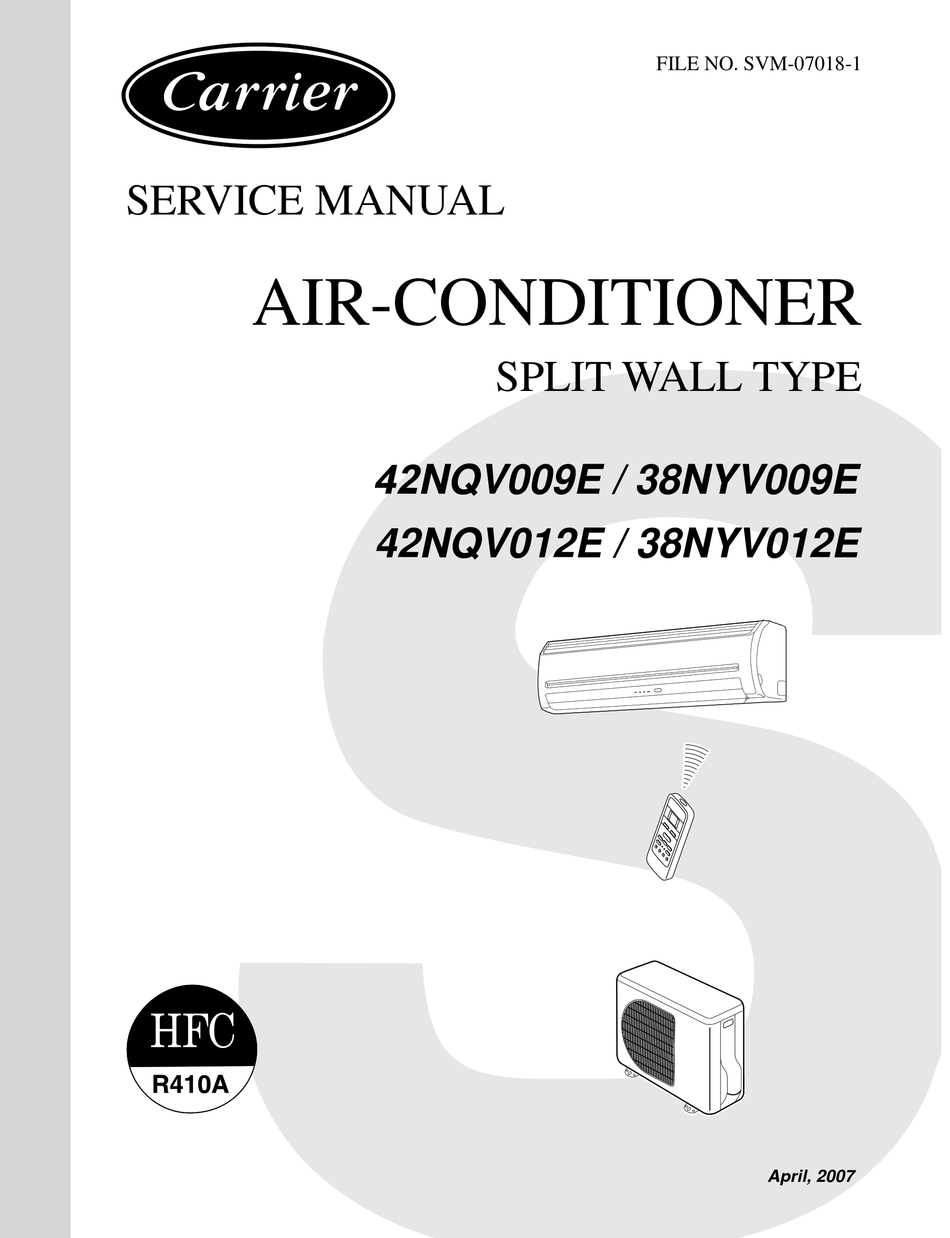 CARRIER 42NQV009E SERVICE MANUAL Pdf Download ManualsLib
